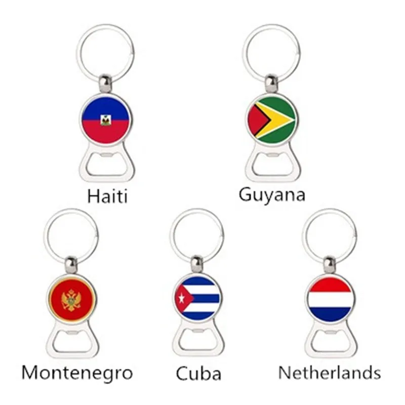 Hot Cuba Guyana Haiti Netherlands Montenegro flag key chain multi-function keychain metal beer bottle opener accessories
Hot Cuba Guyana Haiti Netherlands Montenegro flag key chain multi-function keychain metal beer bottle opener accessories