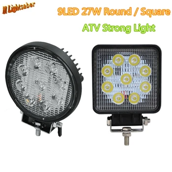 DC10V-30V 9LED 27W Round/Square Work Car Shoot Light Floodlight Bright Lamp Warm White/White For Camp Truck ATV Strong light
DC10V-30V 9LED 27W Round/Square Work Car Shoot Light Floodlight Bright Lamp Warm White/White For Camp Truck ATV Strong light