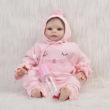 55cm Reborn baby Dolls DIY Toys Realistic Silicone Babies Doll bebe Bonecas hot Sale handmade play house bedtime menina dolls
55cm Reborn baby Dolls DIY Toys Realistic Silicone Babies Doll bebe Bonecas hot Sale handmade play house bedtime menina dolls