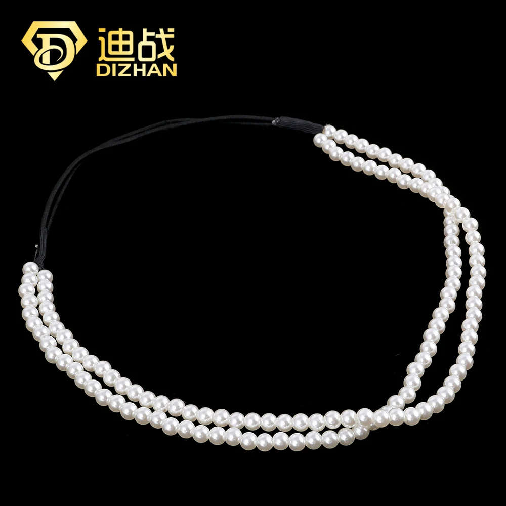 Fashion Style Hair Jewelry Double Layer Imitation Pearl Chain Headbands Sweet Hairbands Hair Accessory For Women
Fashion Style Hair Jewelry Double Layer Imitation Pearl Chain Headbands Sweet Hairbands Hair Accessory For Women