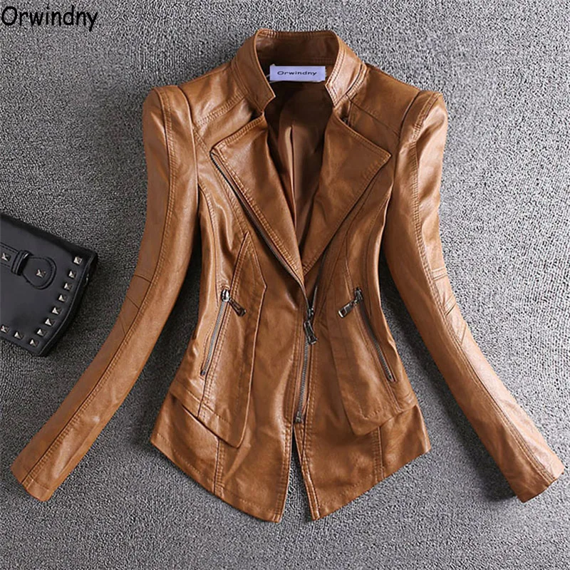 Orwindny 2019 Spring Jacket Leather Women Short Motorcycle Leather Clothing Outerwear Stand Collar Zipper Autumn Leather Coats
Orwindny 2019 Spring Jacket Leather Women Short Motorcycle Leather Clothing Outerwear Stand Collar Zipper Autumn Leather Coats