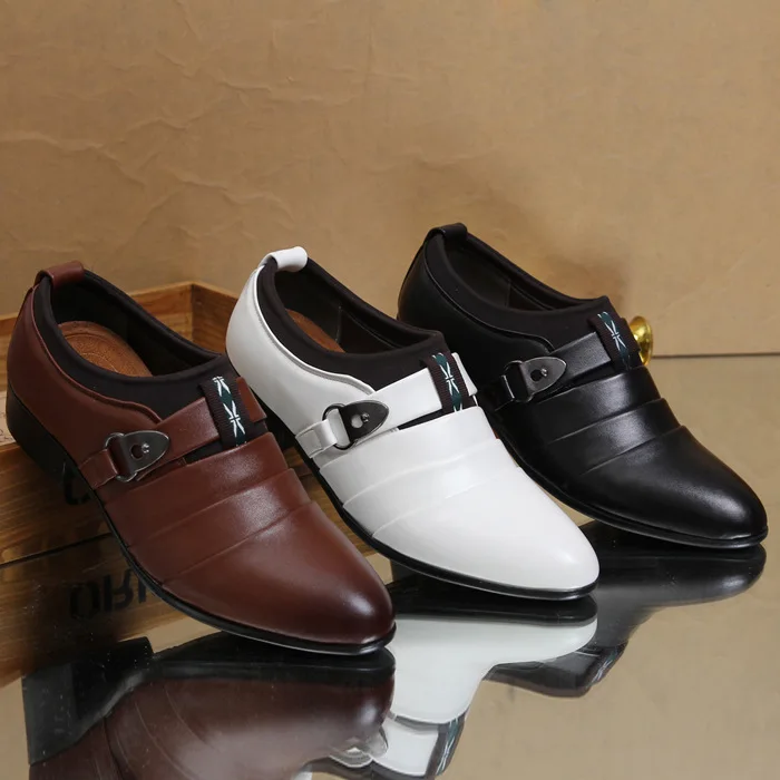 Classics Mature Men's Formal Dress Shoes PU Oxfords Shoes Pointed Toe Slip-On Low Business Wedding Shoes
Classics Mature Men's Formal Dress Shoes PU Oxfords Shoes Pointed Toe Slip-On Low Business Wedding Shoes