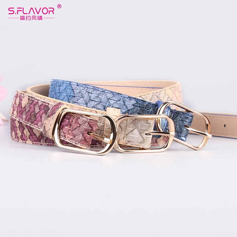 S.FLAVOR Women Fashion Design PU Leather Waist Belt New Hot Buckle Jeans Waistband Harajuku Style Elegant Belts for Women
S.FLAVOR Women Fashion Design PU Leather Waist Belt New Hot Buckle Jeans Waistband Harajuku Style Elegant Belts for Women