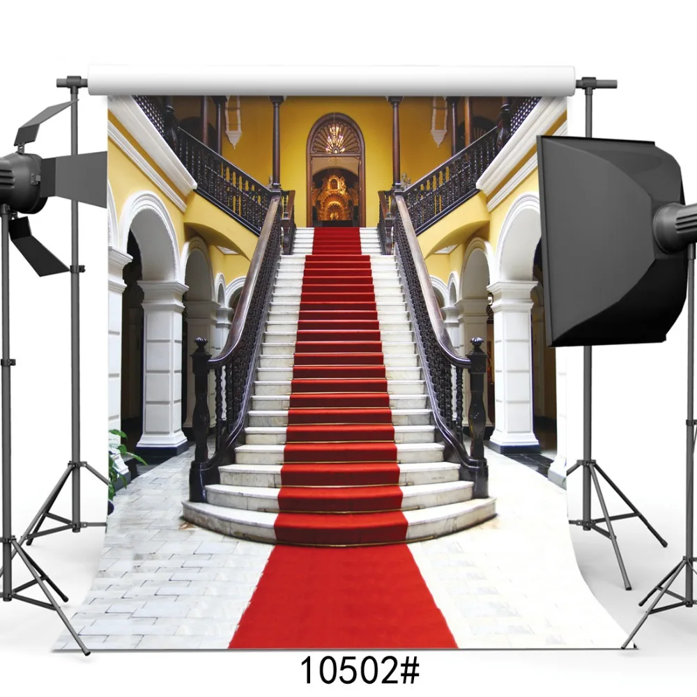 Palace Staircase Red Carpet Black Railing Vinyl Photographic Background For Children Baby Shower New Born Portrait Backdrop
Palace Staircase Red Carpet Black Railing Vinyl Photographic Background For Children Baby Shower New Born Portrait Backdrop
