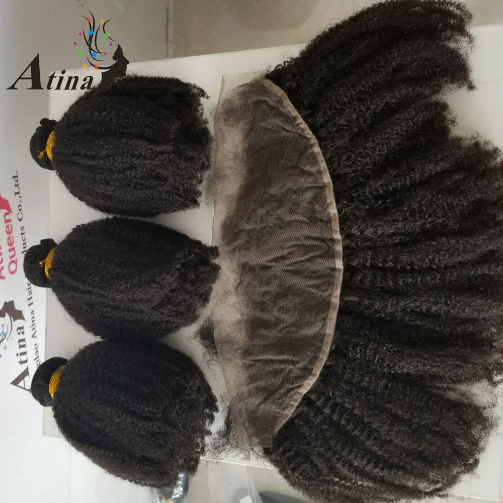 Brazilian Hair Weave Bundles With Pre Plucked Frontal Afro Kinky Curly 3 Human Hair Bundles With 13x4 Lace Frontal Closure Atina
Brazilian Hair Weave Bundles With Pre Plucked Frontal Afro Kinky Curly 3 Human Hair Bundles With 13x4 Lace Frontal Closure Atina