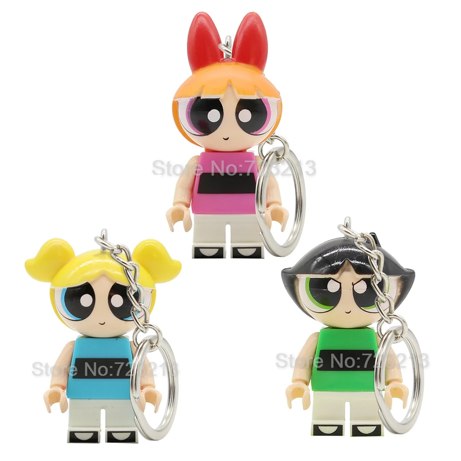 The Powerpuff Girls Keychain Figure Cartoon Buttercup Blossom Bubbles Building Blocks Set Kits Bricks Toy for Children
The Powerpuff Girls Keychain Figure Cartoon Buttercup Blossom Bubbles Building Blocks Set Kits Bricks Toy for Children