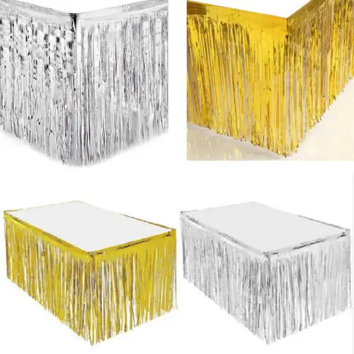 Metallic Fringe Table Skirt Wedding Party Foil Tinsel Tassel Table Wall Curtain Birthday Party Decoration Tableware
Metallic Fringe Table Skirt Wedding Party Foil Tinsel Tassel Table Wall Curtain Birthday Party Decoration Tableware