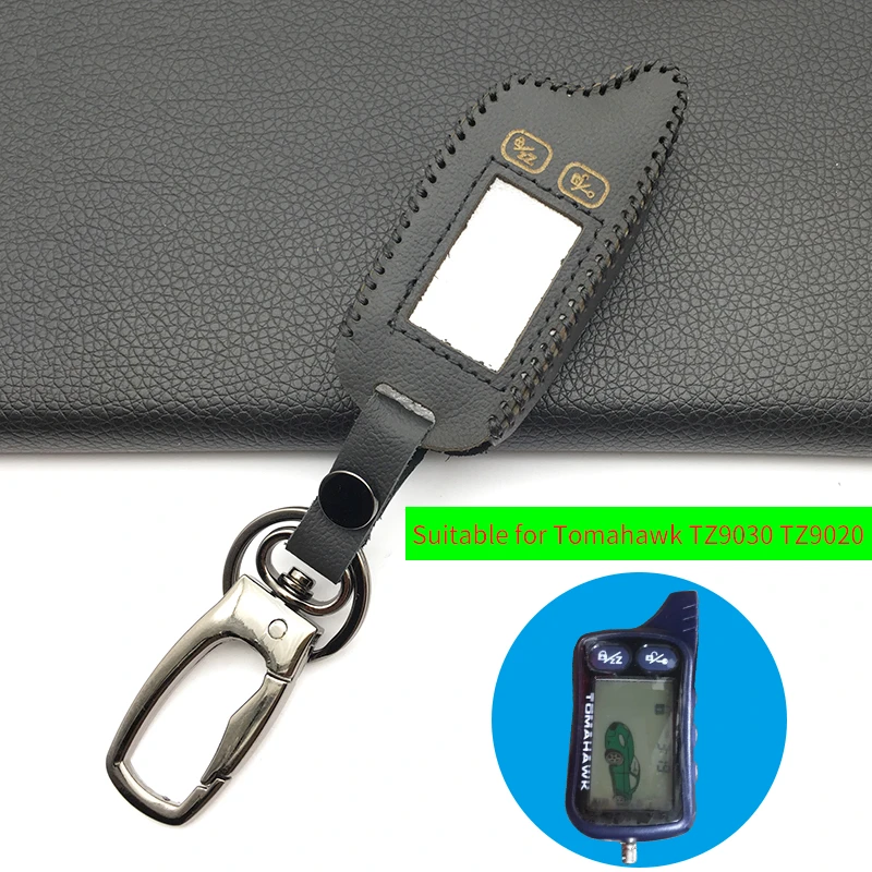 TZ-9030 LCD Remote Control 100% Leather Key Case for Tomahawk TZ-7010 TZ9020 TZ9030 Two-Way Car Alarm System 
TZ-9030 LCD Remote Control 100% Leather Key Case for Tomahawk TZ-7010 TZ9020 TZ9030 Two-Way Car Alarm System