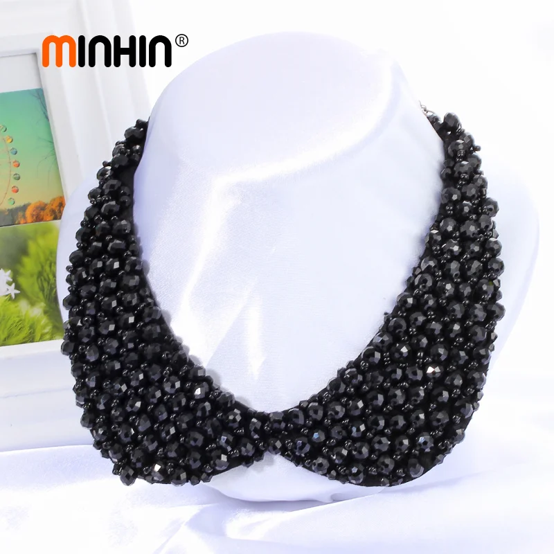 MINHIN Wholesale Multi Colors Luxury Beads Statement Necklace Fake Collar Women 's Clothing Accessories Winter False Collar
MINHIN Wholesale Multi Colors Luxury Beads Statement Necklace Fake Collar Women 's Clothing Accessories Winter False Collar