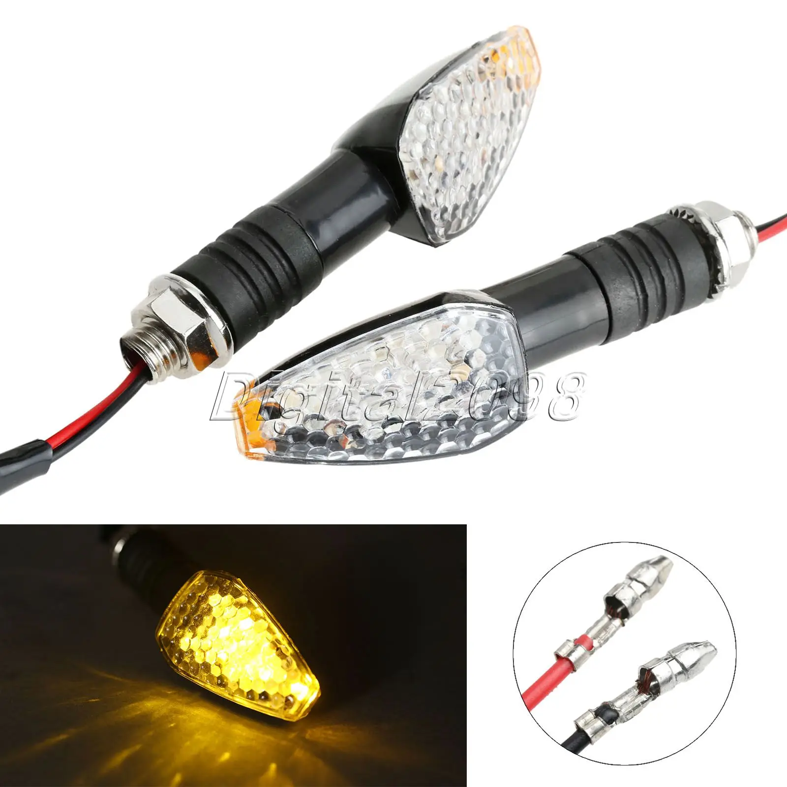 Yetaha 2x Universal Motorcycle Led Turn Signal Indicator Light Amber Lamp Bulb Blinker Flashers For Suzuki Honda Yamaha KTM BMW
Yetaha 2x Universal Motorcycle Led Turn Signal Indicator Light Amber Lamp Bulb Blinker Flashers For Suzuki Honda Yamaha KTM BMW
