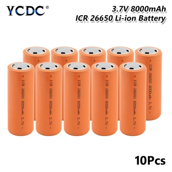 26650 Battery 3.7V 8000mAh Li-ion rechargeable Battery safe batteries Industrial use battery power high discharge large current
26650 Battery 3.7V 8000mAh Li-ion rechargeable Battery safe batteries Industrial use battery power high discharge large current
