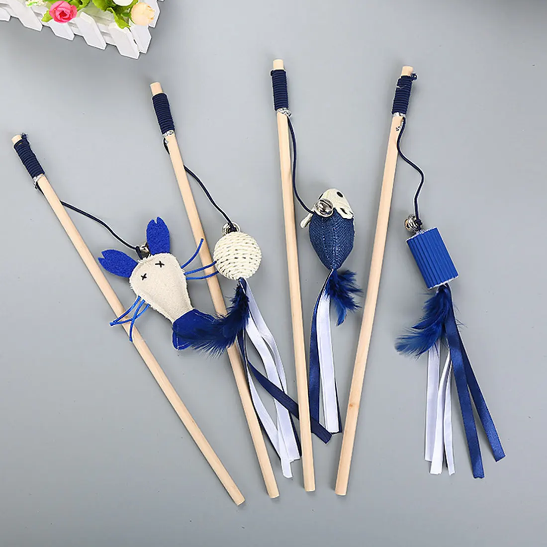 Cat Supplies Kitten Cat Pet Toys Cute Funny Rod Teaser Wand Plastic Feather Pet Toys For Cats Interactive Stick Ball 1Pc
Cat Supplies Kitten Cat Pet Toys Cute Funny Rod Teaser Wand Plastic Feather Pet Toys For Cats Interactive Stick Ball 1Pc