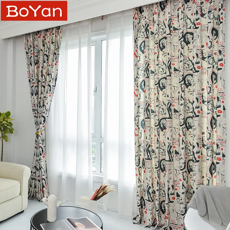 ECO Cotton Polyester Custom Half Shading Classical Printed Sexy Marilyn Monroe Curtains for Living Room Window Treatment Drapery
ECO Cotton Polyester Custom Half Shading Classical Printed Sexy Marilyn Monroe Curtains for Living Room Window Treatment Drapery