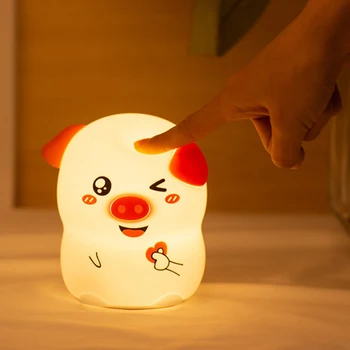 1pc Silicone Night Light Piggy Shaped USB Charging Pat Light Home Ornaments MJJ88
1pc Silicone Night Light Piggy Shaped USB Charging Pat Light Home Ornaments MJJ88