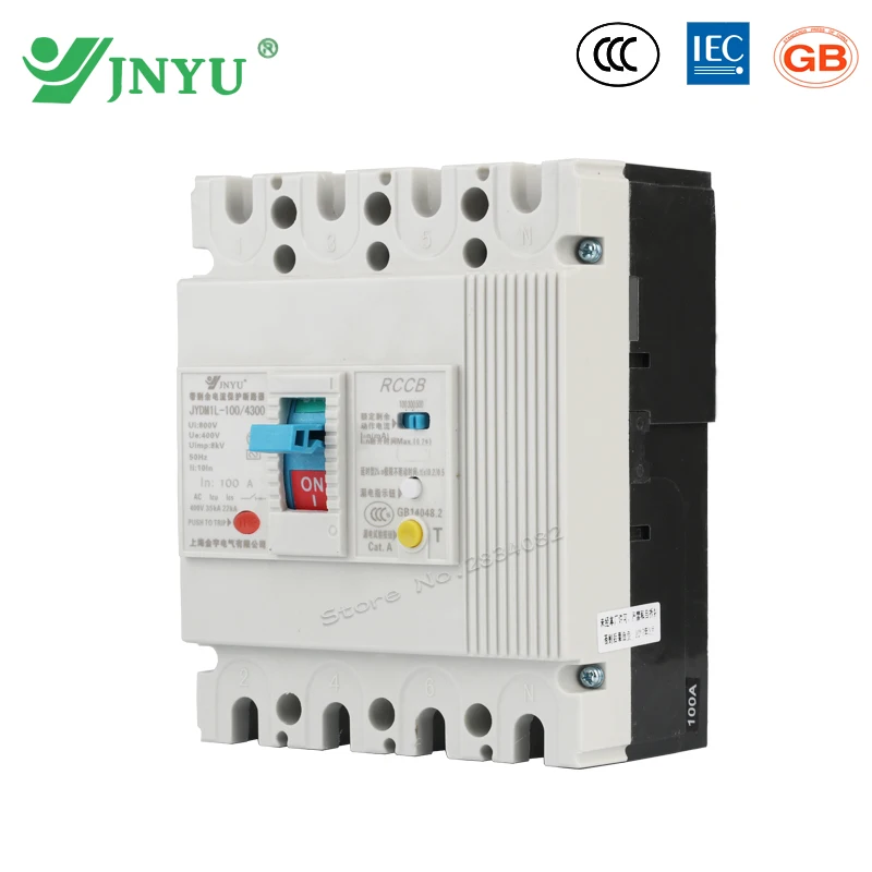 4P 4 poles 40A 63A 80A 100A residual protect circuit breaker household protection JYDM1L-100/4300 RCCB 50hz
4P 4 poles 40A 63A 80A 100A residual protect circuit breaker household protection JYDM1L-100/4300 RCCB 50hz