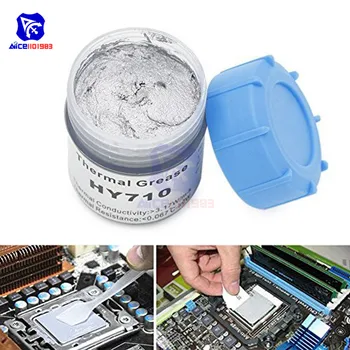 HY710 10g Silver Thermal Conduction Silicone Grease Paste Compound Chipset Cooling for CPU GPU IC LED Chips
HY710 10g Silver Thermal Conduction Silicone Grease Paste Compound Chipset Cooling for CPU GPU IC LED Chips