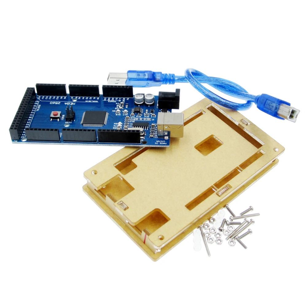 1SET Hot Mega 2560 R3 Mega2560 ATmega2560-16AU CH340G Board + Acrylic Case + USB Cable Compatible
1SET Hot Mega 2560 R3 Mega2560 ATmega2560-16AU CH340G Board + Acrylic Case + USB Cable Compatible