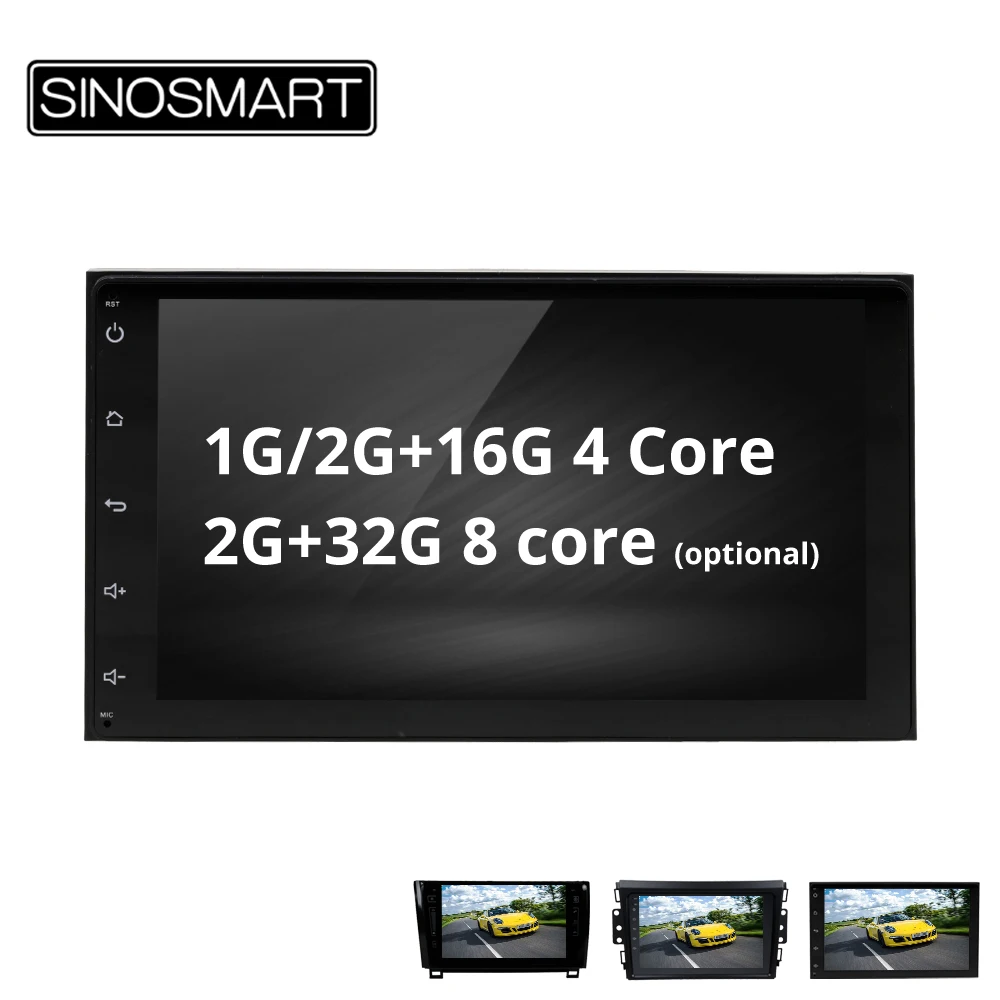 

SINOSMART 4 core/8 core CPU, 2G RAM Android 8.1 Car GPS Navigation for Toyota Fortuner Sienna Prius 4runner Sequoia Tundra