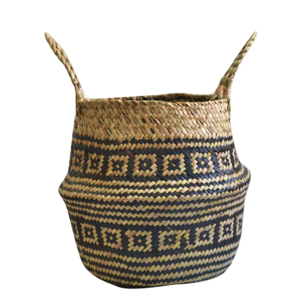 Seagrass Wicker Basket Flower Pot Folding Basket Dirty Storage Basket Sundries Underwear Toy Box Cosmetic Book Organizer
Seagrass Wicker Basket Flower Pot Folding Basket Dirty Storage Basket Sundries Underwear Toy Box Cosmetic Book Organizer