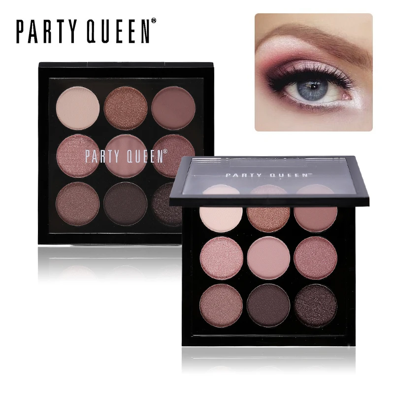 Party Queen 9 Colors Artist Eyeshadow Palette Earth Color Shimmer Matte Nude Eye Shadow Pigments Glitter Eyeshadow Smoky Makeup
Party Queen 9 Colors Artist Eyeshadow Palette Earth Color Shimmer Matte Nude Eye Shadow Pigments Glitter Eyeshadow Smoky Makeup
