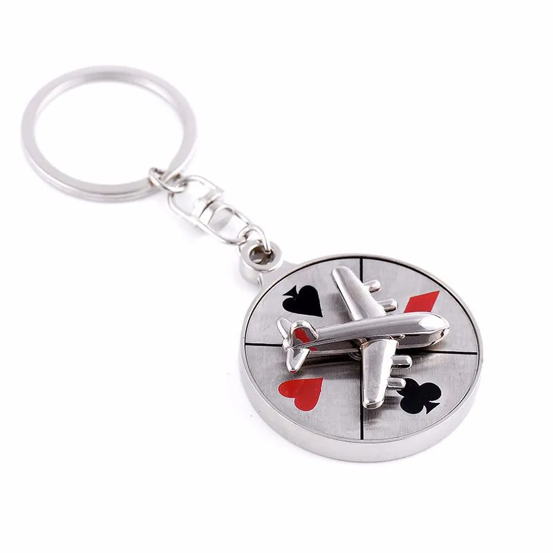 1PC Plane Key Chain Rotatable Poker Compass Key Holder Pendant Fashion Key Ring For Men Women Memorial/Anniversary/Party Gift
1PC Plane Key Chain Rotatable Poker Compass Key Holder Pendant Fashion Key Ring For Men Women Memorial/Anniversary/Party Gift