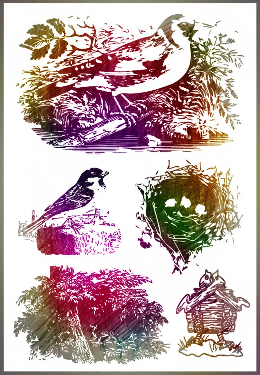 PANFELOU The forest bird Transparent Clear Silicone Stamp/Seal DIY scrapbooking/photo album Decorative clear stamp sheets
PANFELOU The forest bird Transparent Clear Silicone Stamp/Seal DIY scrapbooking/photo album Decorative clear stamp sheets