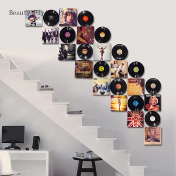 Direct sales retro industrial wind bag creative vinyl record decorations clear bar background wall wall tea shop wall pendant
Direct sales retro industrial wind bag creative vinyl record decorations clear bar background wall wall tea shop wall pendant