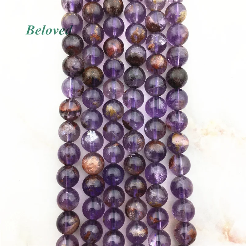Genuine Round Purple Phantom Quartz Cacoxeni Beads, Smooth Amethysts Cacoxenite Crystal Gems Stone Bead For Jewelry DIY, BG18134
Genuine Round Purple Phantom Quartz Cacoxeni Beads, Smooth Amethysts Cacoxenite Crystal Gems Stone Bead For Jewelry DIY, BG18134