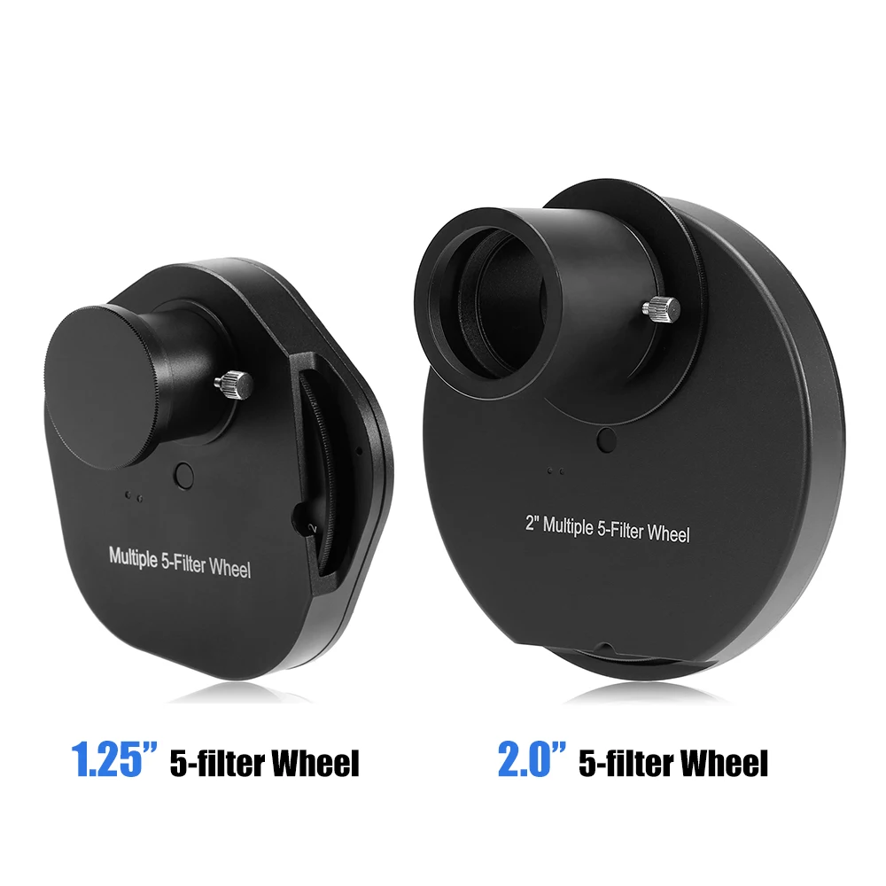 1.25INCH / 2INCH Eyepiece Filter Wheel Multiple 5-Filter Wheel Astronomy Telescope Accessory
1.25INCH / 2INCH Eyepiece Filter Wheel Multiple 5-Filter Wheel Astronomy Telescope Accessory
