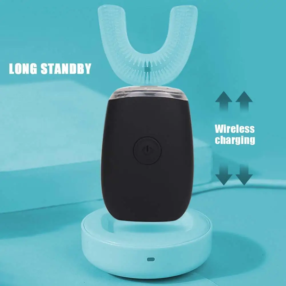 360 Degree Wave Brush Intelligent Automatic Sonic Lazy Electric Toothbrush USB Rechargeable Ultrasonic U Shape Blue Cold Light
360 Degree Wave Brush Intelligent Automatic Sonic Lazy Electric Toothbrush USB Rechargeable Ultrasonic U Shape Blue Cold Light
