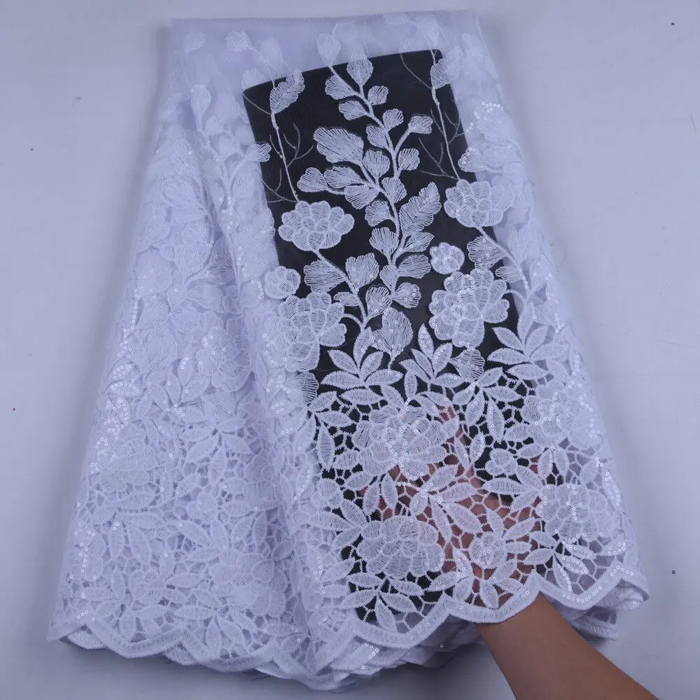Pure White Milk Silk Nigerian Lace Fabric Sequins African Lace Fabrics High Quality French Net Lace Fabric For Wedding Y1625
Pure White Milk Silk Nigerian Lace Fabric Sequins African Lace Fabrics High Quality French Net Lace Fabric For Wedding Y1625
