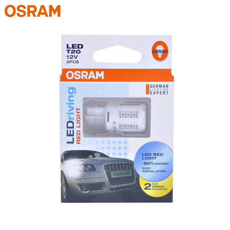 OSRAM LEDriving Standard LED W21/5W 7443 T20 7715R Red Color Car Turn Signal Light Fog Lamps Reverse Bulbs (Twin)
OSRAM LEDriving Standard LED W21/5W 7443 T20 7715R Red Color Car Turn Signal Light Fog Lamps Reverse Bulbs (Twin)