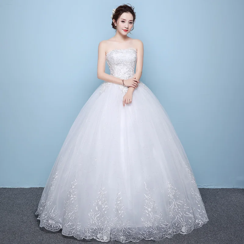 Customized simple fashion Wedding Dress 2017 New Arrival Korean Style Big Embroidery Lace princess Dress vestido de noiva
Customized simple fashion Wedding Dress 2017 New Arrival Korean Style Big Embroidery Lace princess Dress vestido de noiva