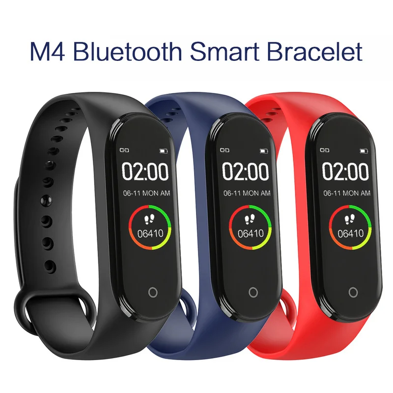 

M4 Smart Watch Men Women Heart Rate Monitor Blood Pressure Fitness Tracker wristband pedometer Sport pedometer PK M3