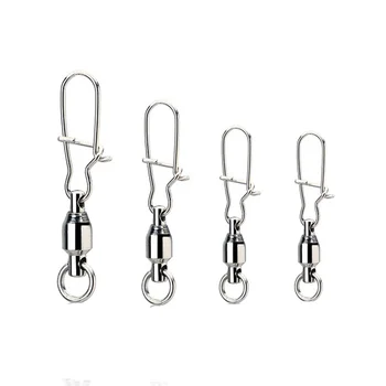 20Pcs/lot Strong Ball Swivels with Sold Rings Split Ring Fishing swivel snap Connector Size 0# 1# 2# 3# Saltwater Fishing
20Pcs/lot Strong Ball Swivels with Sold Rings Split Ring Fishing swivel snap Connector Size 0# 1# 2# 3# Saltwater Fishing