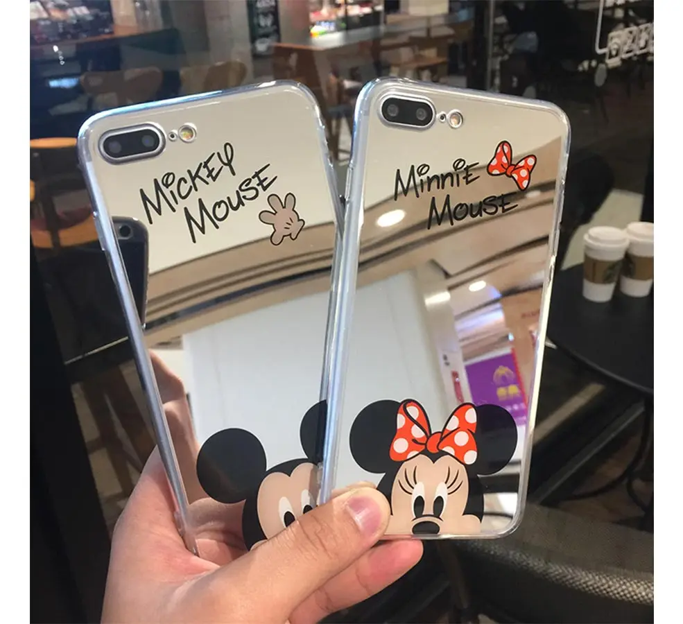 Octaim Minnie Mickey Mouse Case For iPhone X XR XS Max Silicone Slim Cartoon Mirror Case For iPhone 7 8 6S 6 Plus 5 Back Cover
Octaim Minnie Mickey Mouse Case For iPhone X XR XS Max Silicone Slim Cartoon Mirror Case For iPhone 7 8 6S 6 Plus 5 Back Cover