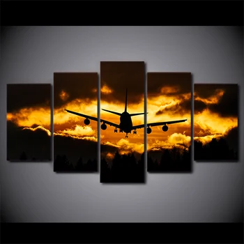5 Panel Airplane Sunset Landscape HD Printed Picture Wall Art Canvas Print Room Decor Poster Framed Canvas Painting
5 Panel Airplane Sunset Landscape HD Printed Picture Wall Art Canvas Print Room Decor Poster Framed Canvas Painting