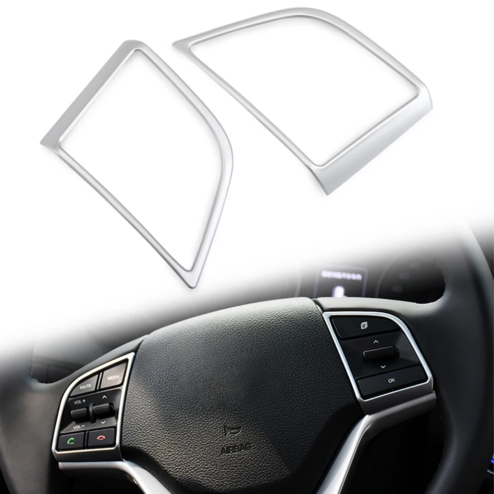 ABS Chrome Car Steering Wheel Decorative Cover Trim Stickers for Hyundai New Tucson 2015 2016 2017 2018 Accessories
ABS Chrome Car Steering Wheel Decorative Cover Trim Stickers for Hyundai New Tucson 2015 2016 2017 2018 Accessories