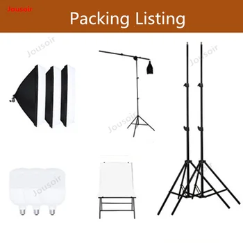 LED studio fill light set three lights softbox still life shooting table jewelry Product Photo Lamp portrait photog CD50 T03
LED studio fill light set three lights softbox still life shooting table jewelry Product Photo Lamp portrait photog CD50 T03