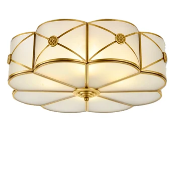 America Style copper LED Ceiling Light Lamp glass cover Toolery Bedroom Living Room 5W LED lamp Home Restaurant Cafe Decoration
America Style copper LED Ceiling Light Lamp glass cover Toolery Bedroom Living Room 5W LED lamp Home Restaurant Cafe Decoration