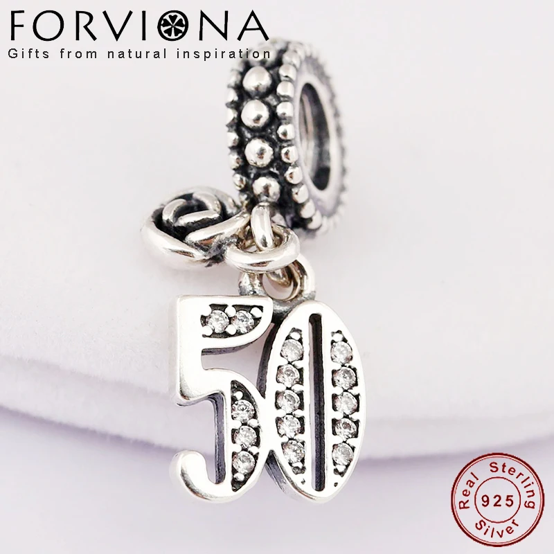 50 Years of Love Pendant Charms For Women Fit Pandora Bracelet Charms Sterling Silver 925 Original Fashion DIY Jewelry Making
50 Years of Love Pendant Charms For Women Fit Pandora Bracelet Charms Sterling Silver 925 Original Fashion DIY Jewelry Making