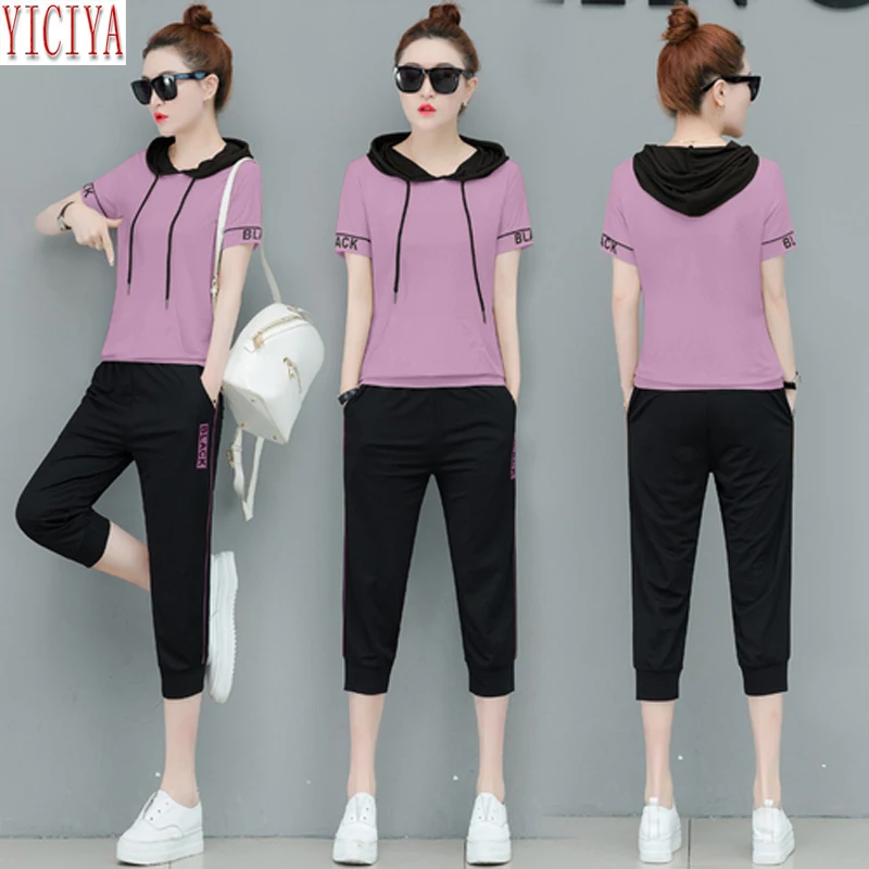 2020 Summer Women Hoodie Set Tracksuits for Women Outfits Two Piece Sets Sportswear Fitness Co-ord Plus Size Big Purple Clothes
2020 Summer Women Hoodie Set Tracksuits for Women Outfits Two Piece Sets Sportswear Fitness Co-ord Plus Size Big Purple Clothes