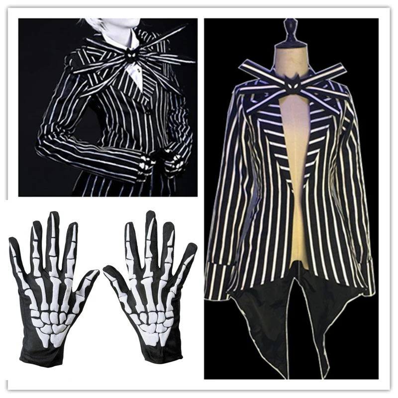 Cosplaydiy The Nightmare Costume Jack Cosplay Top Jacket Black Stripe Medieval Women Victorian Coat Gloves Before Christmas
Cosplaydiy The Nightmare Costume Jack Cosplay Top Jacket Black Stripe Medieval Women Victorian Coat Gloves Before Christmas