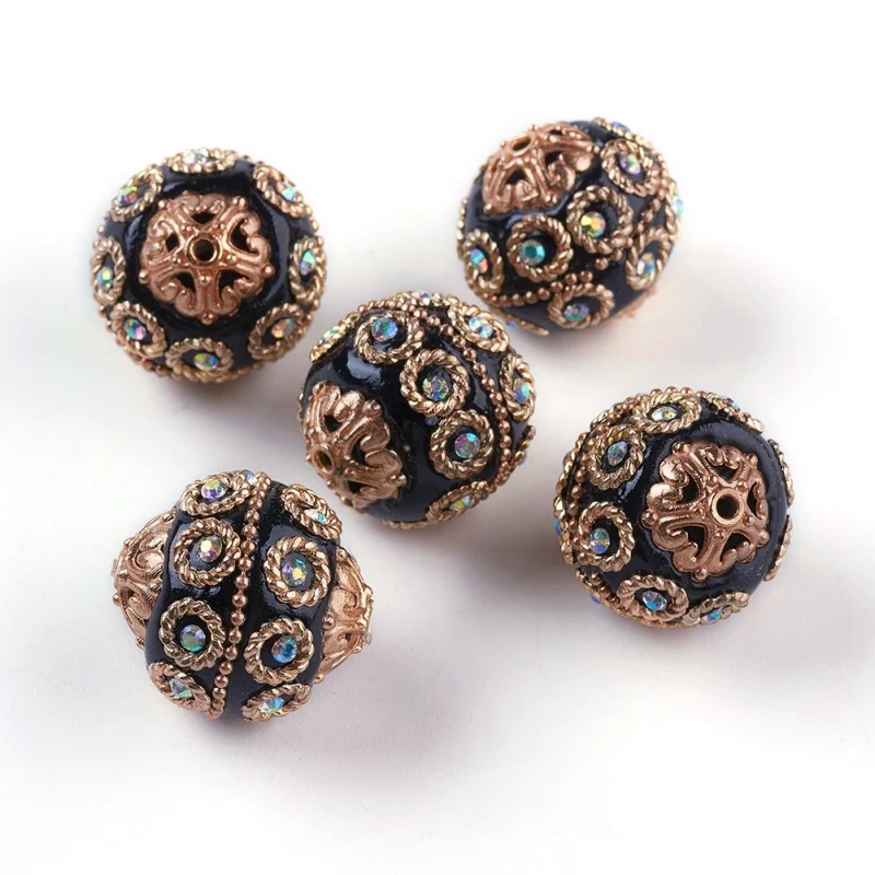 5pcs 20mm Handmade Indonesia Beads with Metal Findings Light Gold Color Plated Round For DIY Jewelry Making Handicrafts Supplies
5pcs 20mm Handmade Indonesia Beads with Metal Findings Light Gold Color Plated Round For DIY Jewelry Making Handicrafts Supplies