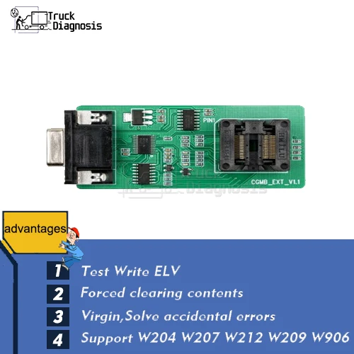 ELV Repair Adapter for CGDI MB Key Programmer support W204 W207 W212 W209 W906 Reparing locked chip
ELV Repair Adapter for CGDI MB Key Programmer support W204 W207 W212 W209 W906 Reparing locked chip