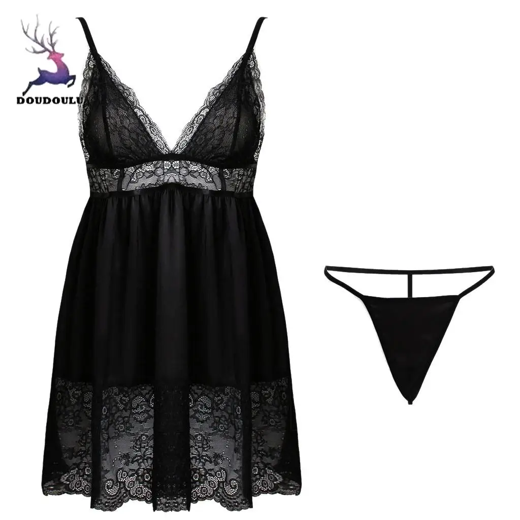 DOUDOULU 2018 Women Sexy Lace Lingerie Nightwear Underwear Robe Babydoll Sleepwear Dress women clothing Lenceria #SS
DOUDOULU 2018 Women Sexy Lace Lingerie Nightwear Underwear Robe Babydoll Sleepwear Dress women clothing Lenceria #SS