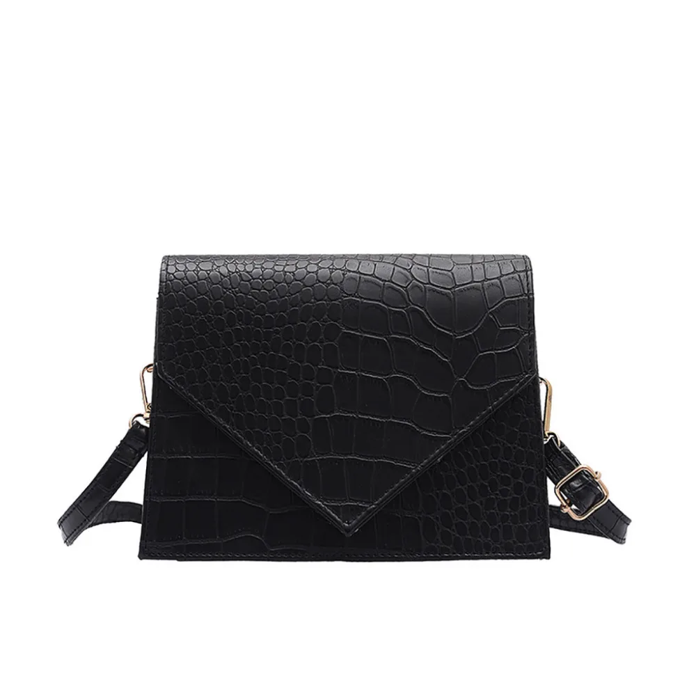 Women's Crocodile Leather Simple Crossbody Bag Fashion One-Shoulder Small Square Bag Luxury Handbags Women Bags Designer 2019
Women's Crocodile Leather Simple Crossbody Bag Fashion One-Shoulder Small Square Bag Luxury Handbags Women Bags Designer 2019
