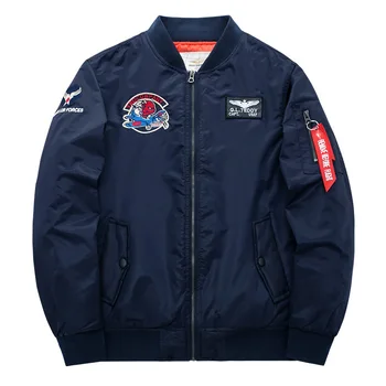 Autumn Winter Air Force One MA1 Bomber jacket Men Stand Collar Slim Mens Pilot Jackets Casual Baseball Uniform Coat Streetwear
Autumn Winter Air Force One MA1 Bomber jacket Men Stand Collar Slim Mens Pilot Jackets Casual Baseball Uniform Coat Streetwear