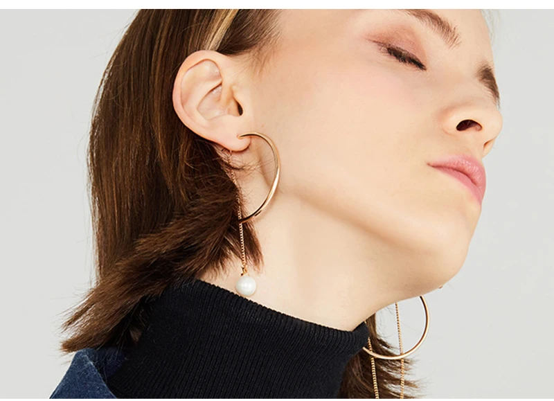 Pearl Hoop Earrings (3)