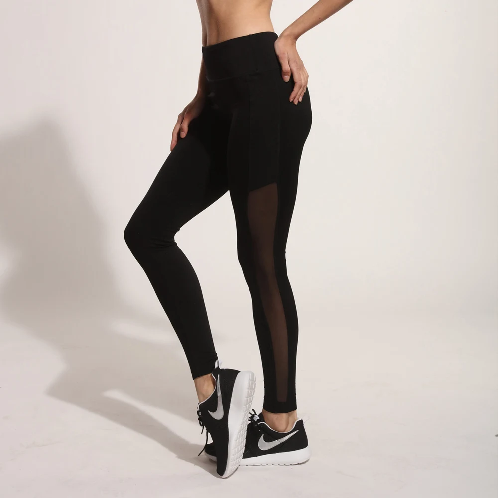 2017 New Aimpact Women Yogo Pants Sexy Fitness SweatPants Mesh Patchwork Girl Tight Running Workout Pants Female Sports leggings (5)